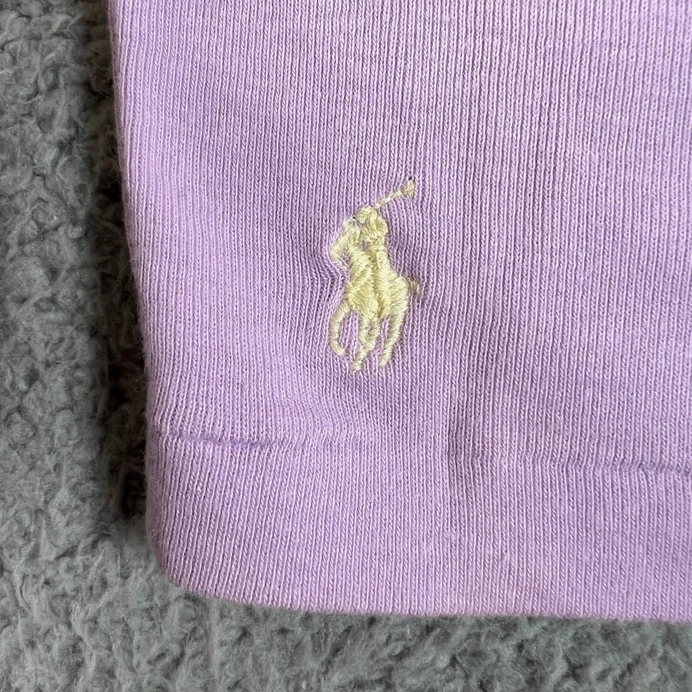 Ralph‎ Lauren Camisole Girls Medium Purple Cotton Ribbed Logo Tank Top VTG NWT